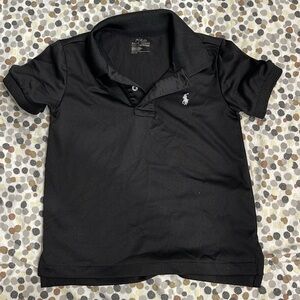 Toddler boy Ralph Lauren Black polo  performance material size 3